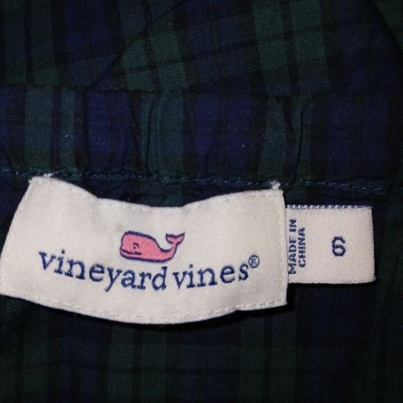 Vineyard Vines Tartan Plaid Blouse - Picture 6 of 7